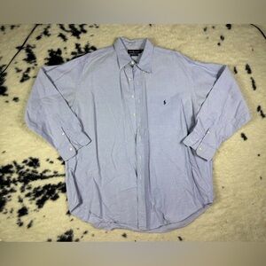 Ralph Lauren Men’s Light Blue Long Sleeve Button Down Big Shirt Size XL